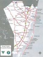 Ocean County Costal Evacuation Map